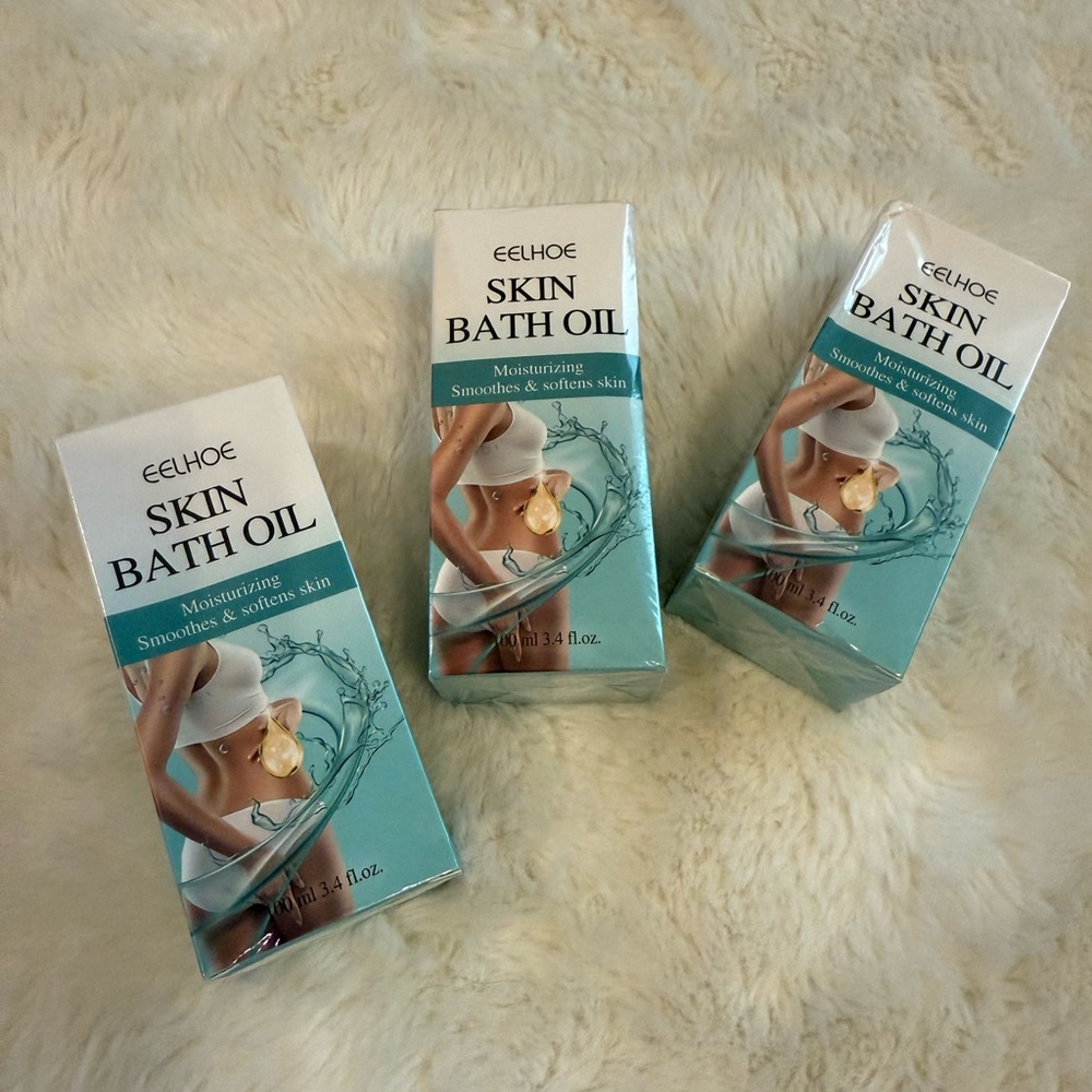 Skin Bath Oil - Moisturizing Bath Oil 3 pc set travel size 100ml/3.4 oz